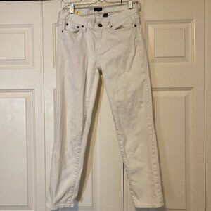 J Crew Jeans White Denim Women’s Size 28 Toothpick Denim Jeans